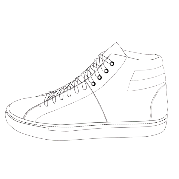 Shoe sketch animation